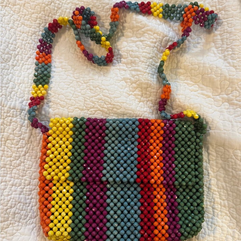 Colorful Beaded Women's Bag